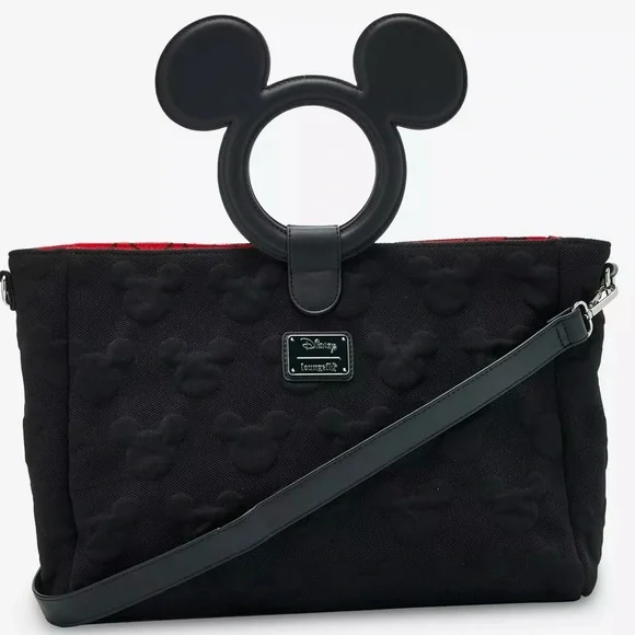 Loungefly Disney Mickey Mouse Silhouette Handle Tote Bag NEW - Picture 3 of 3